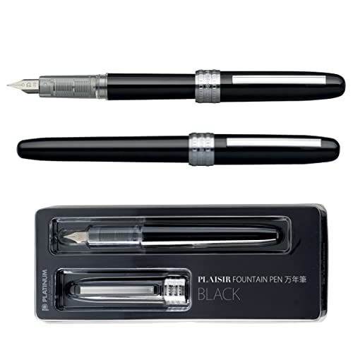 Platinum Plaisir Medium Nib Fountain Pen, Black (Pgb-1000-#1-M) #TOP1