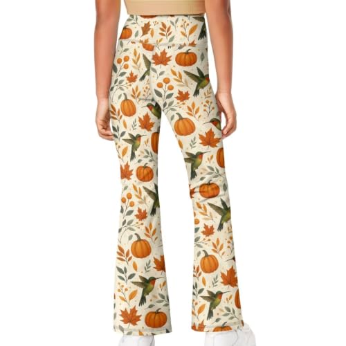 Image of Girls Flare Leggings Cute Bell Bottoms for Teen Girls Wide Leg Sweatpants for 5-14 T