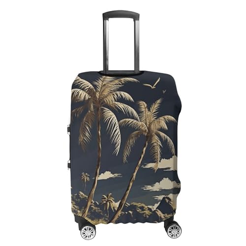 Carry on Luggage Cover Palm Tree Suitcase Covers for Luggages Tsa Approved Travel Luggage Sleeve Protector Elastic Suitcase Protector Anti-Scratch Washable Fits 19-30 Inch Case -XL4