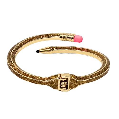Betsey Johnson Book Smart Bracelet, Wrap Around, Curved Hinged Bangle2