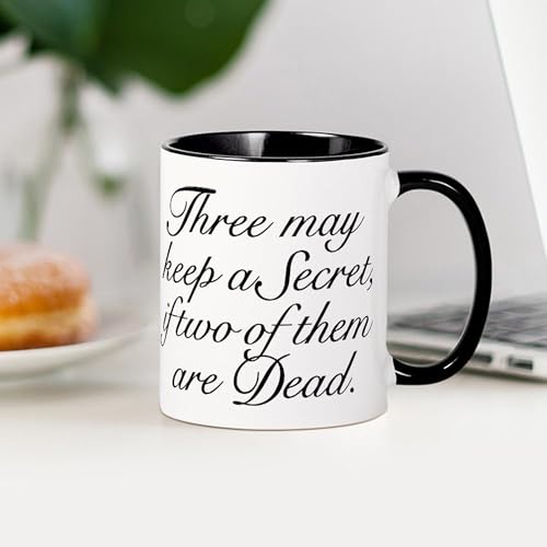 Taza de cerámica 11 oz (325 ml) blanca con interior negro miniatura 4