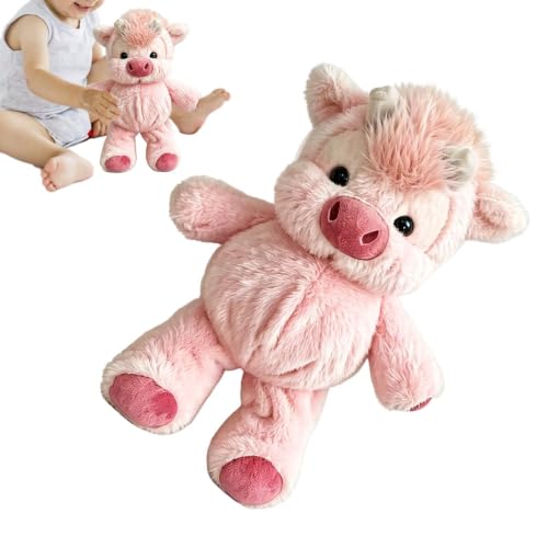 Peluche bovin mignon anti stress pour soulager l'anxiete au bureau et au lit