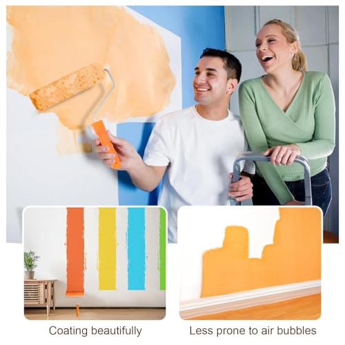 Rouleau peinture propre anti-goutte avec manchons de rechange - 4