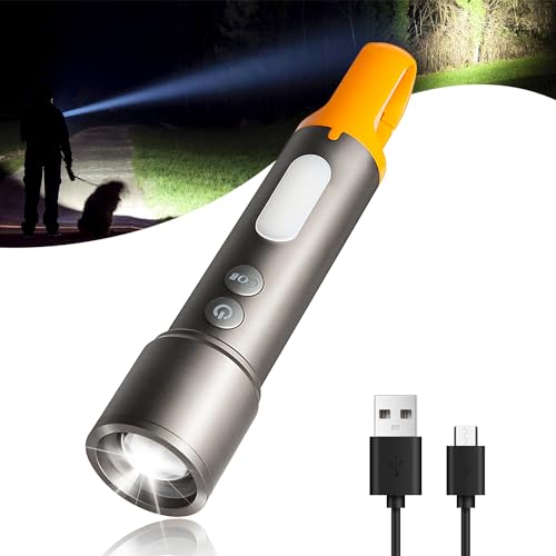 Sursnong X723 LED Flashlights with 3000 High Lumens - Bright Zoomable Rechargeable Flashlights with 9 Modes for home, IPX6 Waterproof Small FlashLight for Emergencies, Camping, Hiking and Outdoor Use