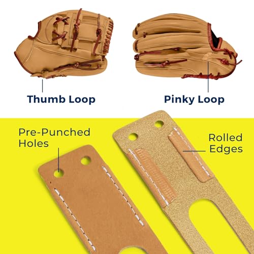Gants de baseball réparation boucle avec lacet cuir rose