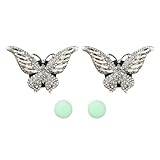 Reliable Material: Made of high-quality metal and rhinestones to ensure its anti-drop performance and not easy to deform. The smooth surface is not only pleasant to the touch, but also prevents your car from being scratched. Simple & Convenient: No a...