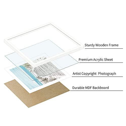 Bathroom Beach Framed Wall Art: 3 Piece Coastal Nautical Surfing Painting Bedroom Relax Picture Seascape Modern Artwork Large Ocean Nature Photo Sea Scenery Print For Living Room Office #TOP3