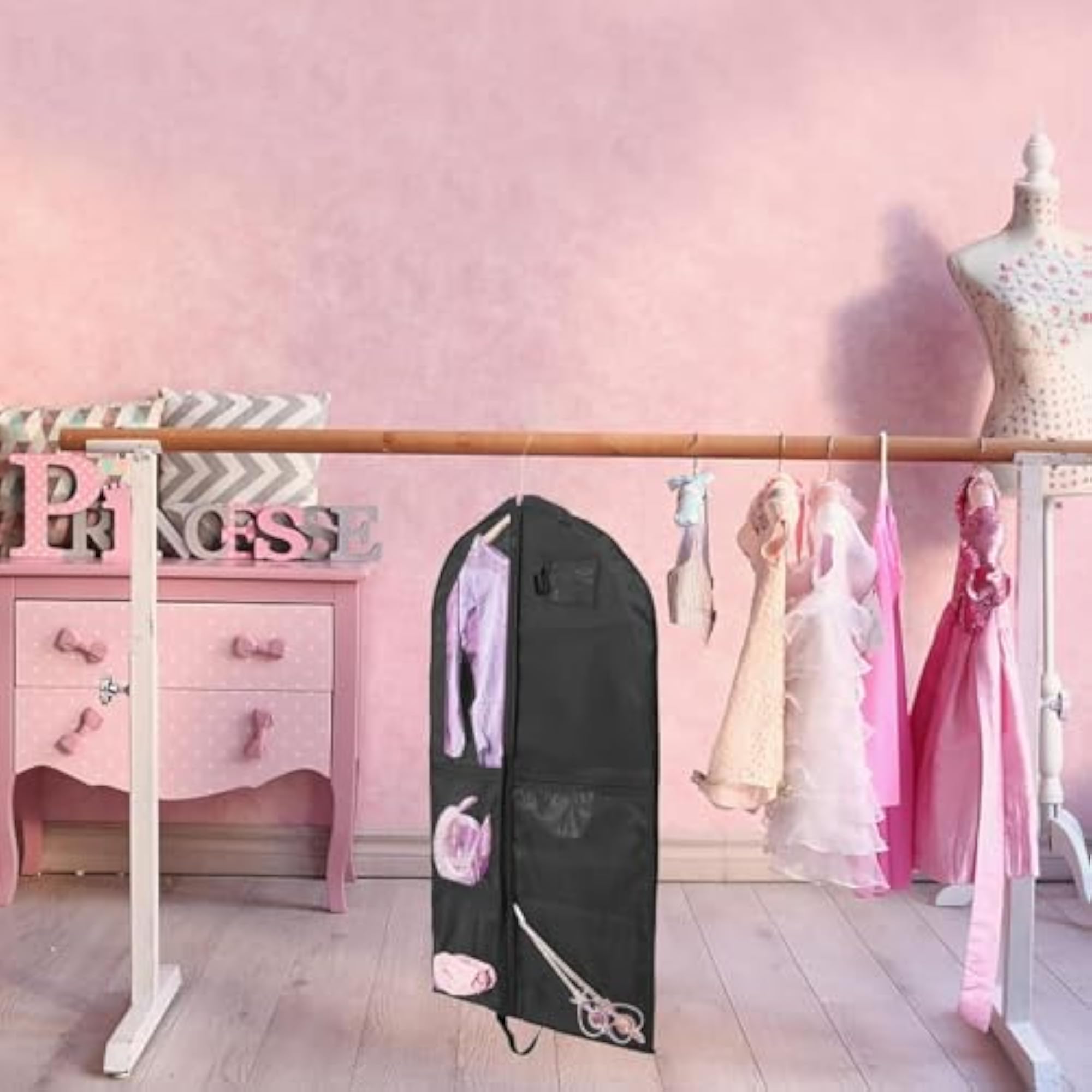 Dance Costume Garment Bag for Dancers with Backpack Storage