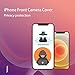 Phone Front Camera Cover,Webcam Cover Compatible for iPhone X/XS/XR/XS Max, iPhone 11/11 Pro/11 Pro Max,iPhone 12/12 Mini /12Pro /12Pro Max,Protect Privacy and Security,Not Affect Face ID(Black)