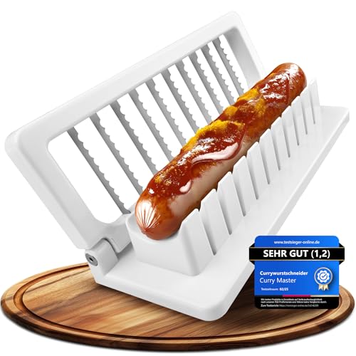 Coupe Saucisse | Tranches de saucisses rapides & régulières | Articulations durables + lames tranchantes | Coupeuse de saucisses, Coupe Saucisson