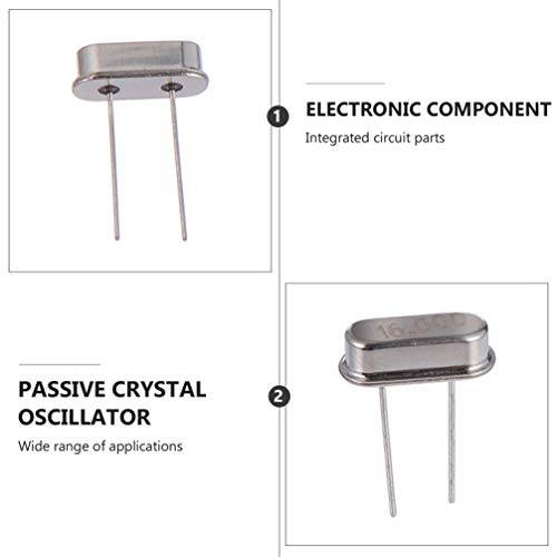 TEHAUX 100 Unidades Oscilador De Cristal Passivo Osciladores De Cristal De Quartzo Ressonador De Qua