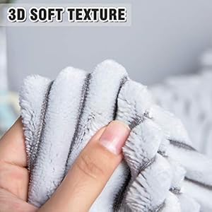 DISSA Sherpa Blanket Fleece Blanket – 60x80, Grey & White – Soft, Plush, Fluffy, Fuzzy, Warm, Cozy, Thick – Perfect for Couch, Bed, Sofa, Chair - Reversible Blanket Blanket Twin Size Blanket DISSA Sherpa Blanket Fleece Blanket–60×80 Grey White–Soft Plush Fluffy Fuzzy Warm Cozy Thick–Perfect for Couch Bed Sofa Chair Reversible Blanket Blanket Twin Size Blanket