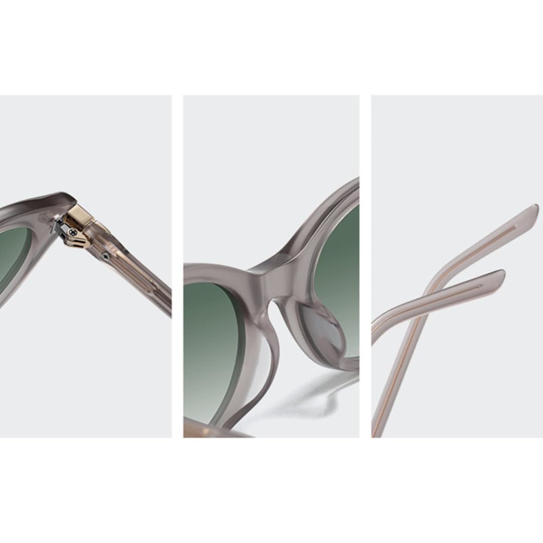 Occhiali da sole alla moda da donna in acetato, occhiali da vista a occhi di gatto da uomo