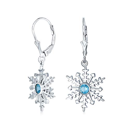 Bijoux flocon de neige argent pour cadeau de Noël femme et ado