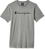 Champion Jungen Legacy Classic Logo T-Shirt, Helles Heather Grey, 11-12 Jahre