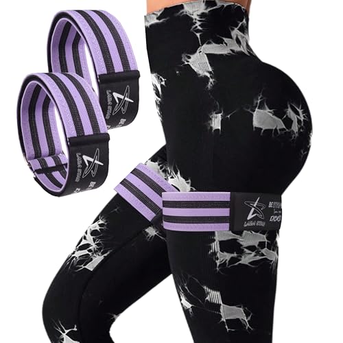 Image of BFR Occlusion Bands for Women Glutes,Blood Flow Restriction Bands for Legs, Butt & Hip Building, Workouts, Best Fabric Resistance Bands for Squat Butt & Thigh