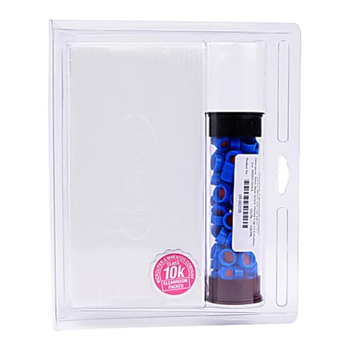 Fioles anti-carottage avec septa PTFE/Silicone pré-découpé et bouchon de 9 mm