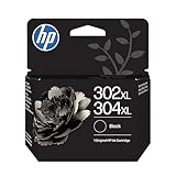 HP 302XL/304XL Nero B7RT9AE, Cartuccia Originale da 300 Pagine, Compatibile con Stampanti serie DeskJet 1110, 2130, 2600, 3630, 3700, ENVY 4520, 5010, 5020, 5030, 5050 e OfficeJet 3830, 4650, 5200