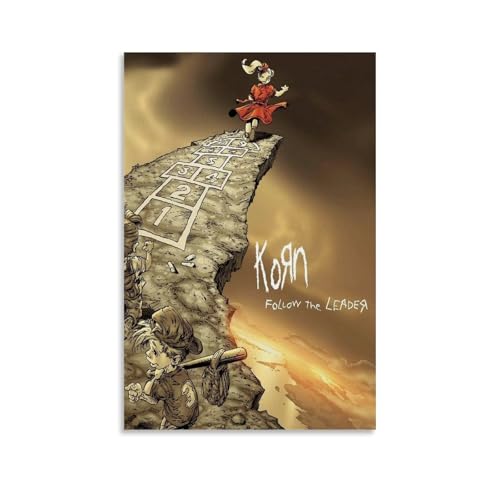 Geegao Korn - Poster con musica rock band, vintage, poster per stanza, decorazione artistica da parete per camera da letto, 30 x 45 cm