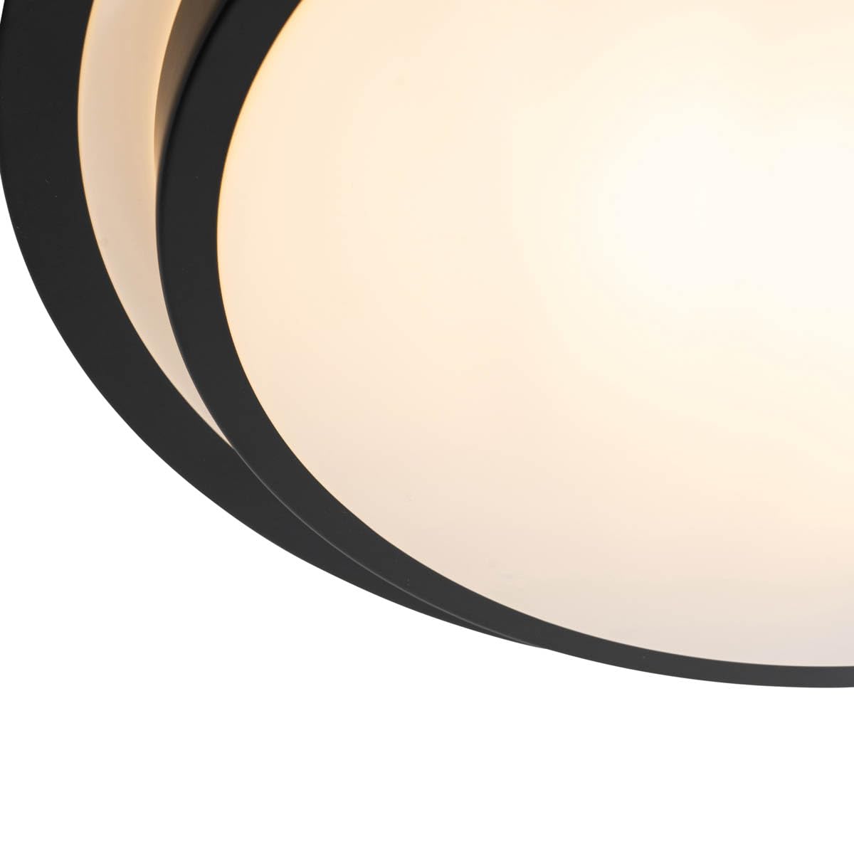 Qazqa walden - Lampada da soffitto Moderno - 2 luce - Ø 35 cm - Nero - Moderno - Illuminazione esterna