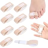 VZUHSW Corrector de Dedo Martillo, 8 pcs Férulas de Pie para Corregir Dedos Fracturados, Torcidos y Superpuestos, Incluye Vendajes Acolchados para Mayor Comodidad, ¡Mejora la Apariencia de Tus Pies!