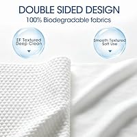 Disposable Face Towels XL, 10" × 12", Extra Thick Ultra Soft Biodegradable Plant Fiber Dry Facial Washcloth Wipes for Sensitive Skin, Cleansing, Travel, Makeup Remover & Skincare, 50 Count — image 3