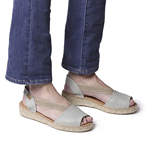 Image of Toni Pons - ETNA - Flat leather sandal with elastics