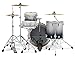 Pacific Drums & Percussion PDP Concept Maple 3-Piece Rock, Silver/Black Fade Drum Set Shell Pack (PDCM24RKSB)