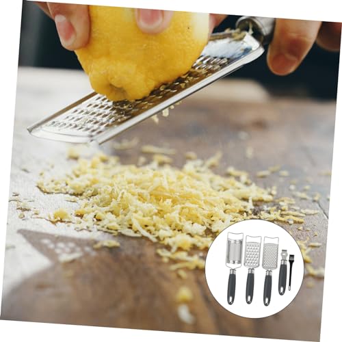 Set de 5 ralladores de cocina manuales gris Solustre miniatura 5