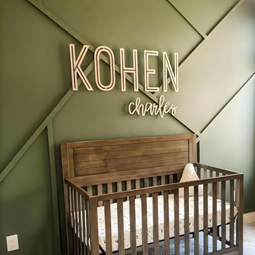 Personalized Wooden Name Sign for Nursery - Custom Name Signs