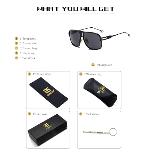 Image of Aviator Sunglasses for Men Retro Fashion Gold Oversized 70s shades | Disco Party Casual Lentes De Sol Hombre Large Big Designer 70s Outfits Sun Glasses Cool Metal Vintage Stylish Tinted Eyewear