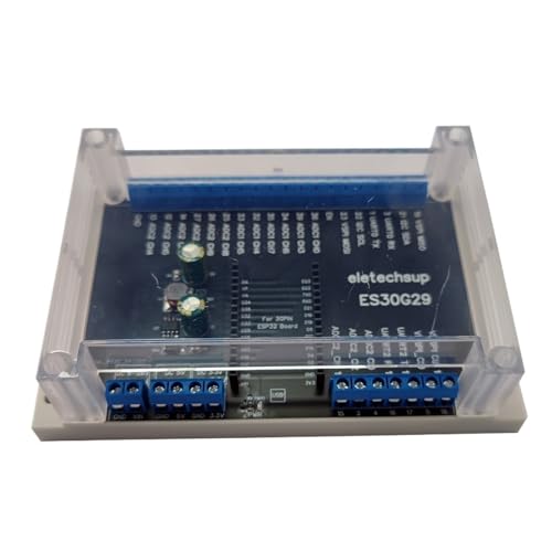 Carte d'extension ESP32 Rail DIN avec module adaptateur de bornier croisé et boîtier