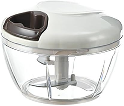 Manual Food Chopper Vegetable Processor, Portable Hand Pull String Garlic Mincer Onion Cutter for Veggies, Ginger, Fruits, Nuts Kitchen Cooking, Herbs, etc., 500ml, Kitchen Cooking Tool