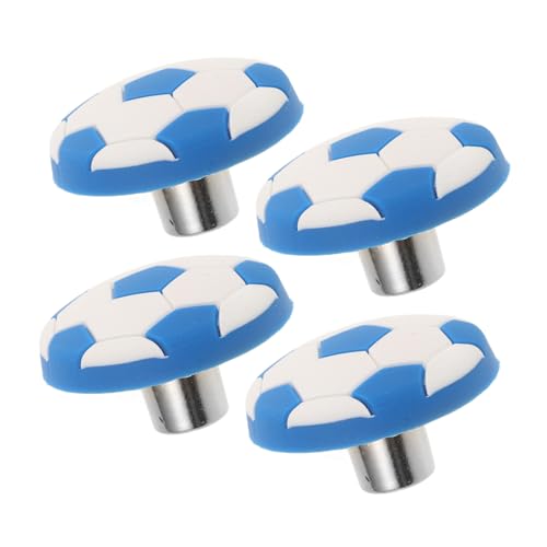 COOLHIYA Silicone Drawer Knobs Boys and Girls Room Furniture Pulls Soccer Knobs Easy Install Modern Design