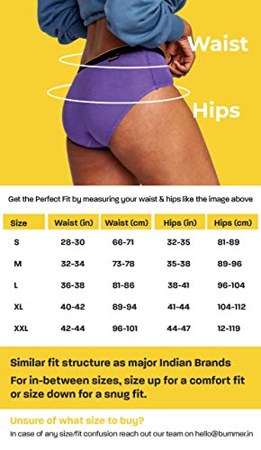Image of Bummer Plain Solid Hipster Panties for Women | Antibacterial Underwear 3X Softer & Breathable Than Cotton for Ladies | Full Hip Coverage Innerwear | Bold Long Lasting Stylish Undergarments | Pack Of 1