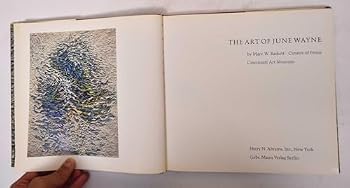 Hardcover THE ART OF JUNE WAYNE. Book