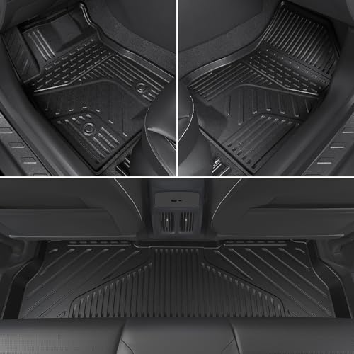 Image of Floor Mats for 2024-2026 Chevy Trax /Buick Envista, All Weather TPE Cargo Mat with 3rd Seat Back Cover and Left Storage Mat for Chevy Trax Accessories Door Sill Guards