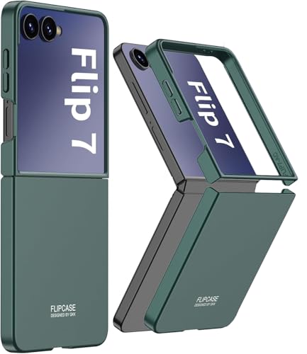 Kapa Ultra Thin Back Case for Samsung Galaxy Flip7 / Z Flip 7 | Full Body Protection Hard Back Cover (Green)