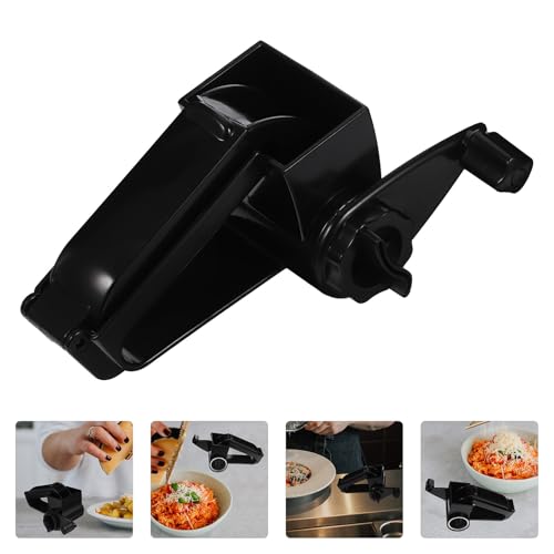 Rallador Manual Rotatorio de Queso con Mango Negro miniatura 4