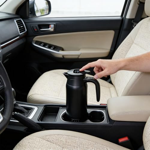 Calentador de coche de acero inoxidable 12V 24V de 800ml con pantalla digital 7