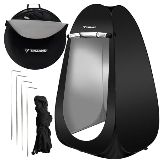 TRIZAND 23492 Tente de plage mobile avec sac de transport étanche opaque Pop Up Tente d'extérieur