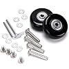 Samsonite Replacement Wheels for Suitcase Rubber Wheels Replacement Wheels Wheel for Trolley Samsonite Hard Case with Ball Bearing Replacement Parts Repair Set for Suitcase Trolley Repair Set