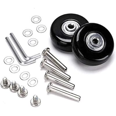 Samsonite Replacement Wheels for Suitcase Rubber Wheels Replacement Wheels Wheel for Trolley Samsonite Hard Case with Ball Bearing Replacement Parts Repair Set for Suitcase Trolley Repair Set