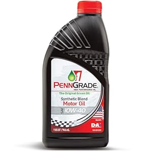 PENN GRADE 1, 71446, Synthetic Blend High Performance Oil SAE 10W-40, 1 Quart (12 Pack)