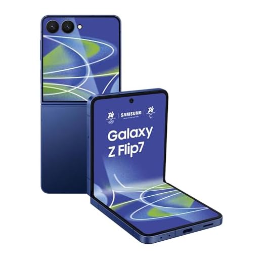 Samsung Galaxy Z Flip7 Smartphone AI pieghevole, 3 anni di Garanzia del produttore, RAM 12GB, 256GB, Display 4,1" Super AMOLED/6,9" Dynamic AMOLED 2X, Fotocamera 50MP, Blue Shadow [Versione italiana]