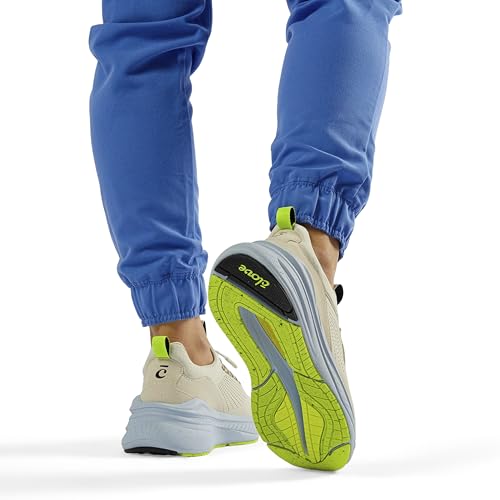 Image of clove Forte Shoes for Doctors & Nurses, Fluid Resistant, Easy to Clean, Slip Resistant, Comfortable for 12+ Hour Standing Shifts, Elastic & No-Tie Laces, Sneakers for Men & Women