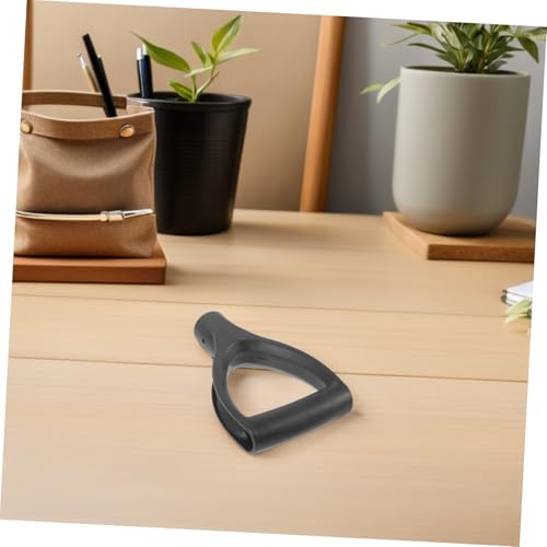Mango de pala de jardín en D Lurrose, pack de 2 piezas de repuesto de plástico, negro 7