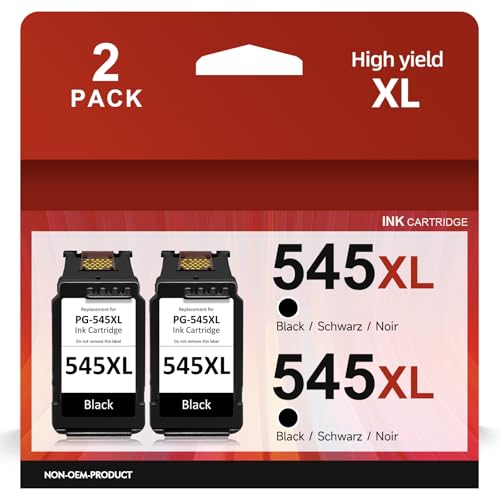Cartouches Canon 545 résoud les pannes d'encre noire pack double CARTRIGO PG-545XL TS3350