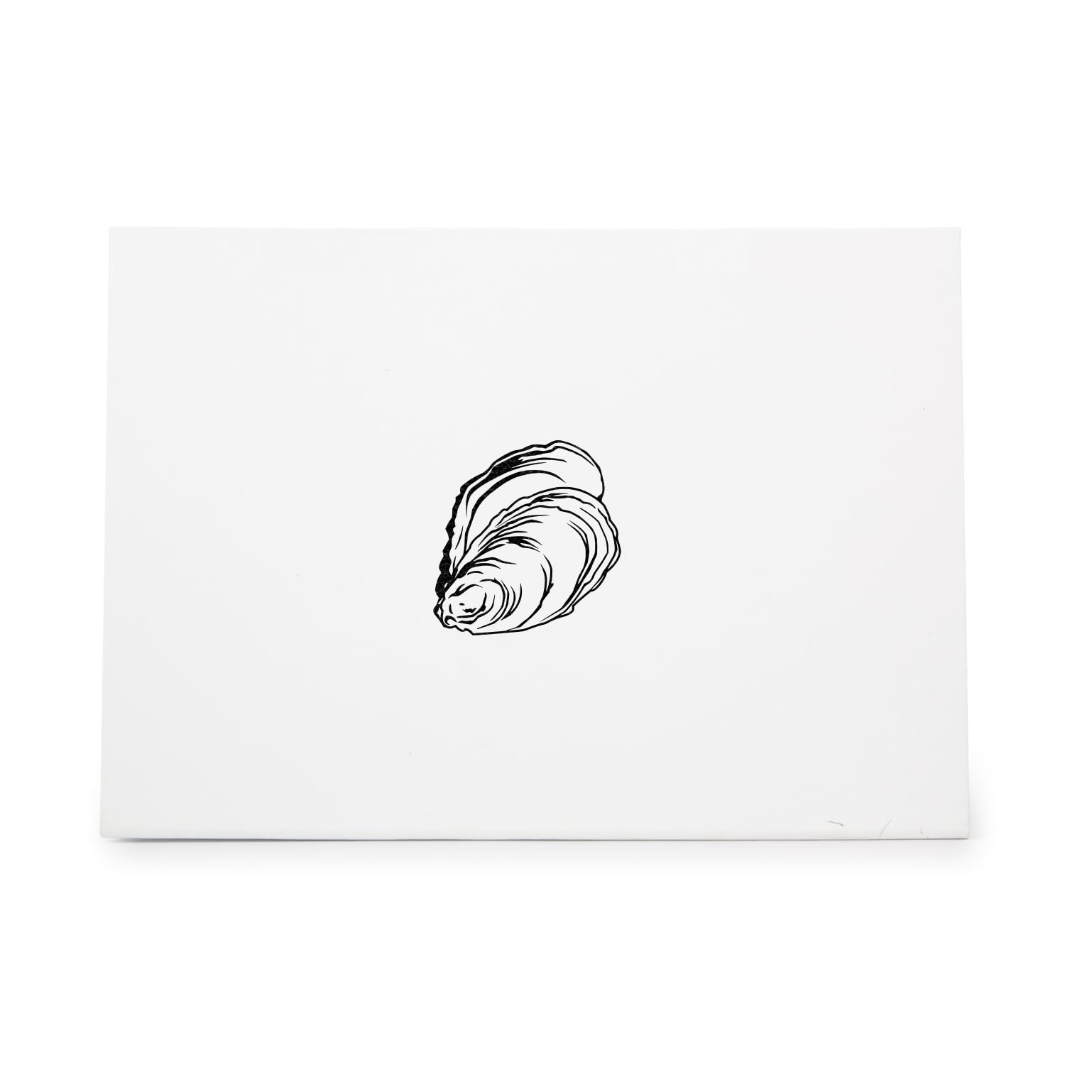 Oyster Shell Ocean Sea Seafood, quality rubber stamp, ideal for crafts scrapbooking invitations cards and tags CCSTA-21500