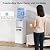 Electactic Water Dispenser with Ice Maker Function, Top Loading Hot and Cold Water Cooler for 5 Gallon Bottle - Includes Child Safety Lock - Water Machine for Home, Office, Garage - White